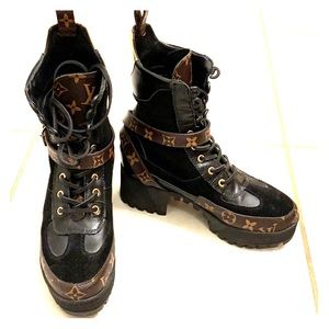 Louis Vuitton platform desert boots